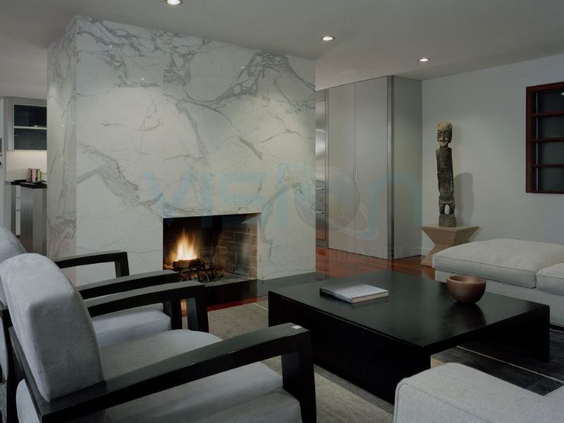 Calacatta Marble Fireplace